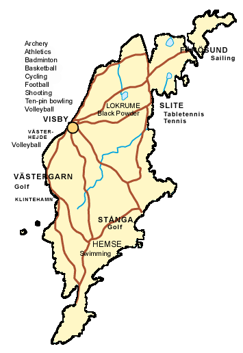 Map of Gotland